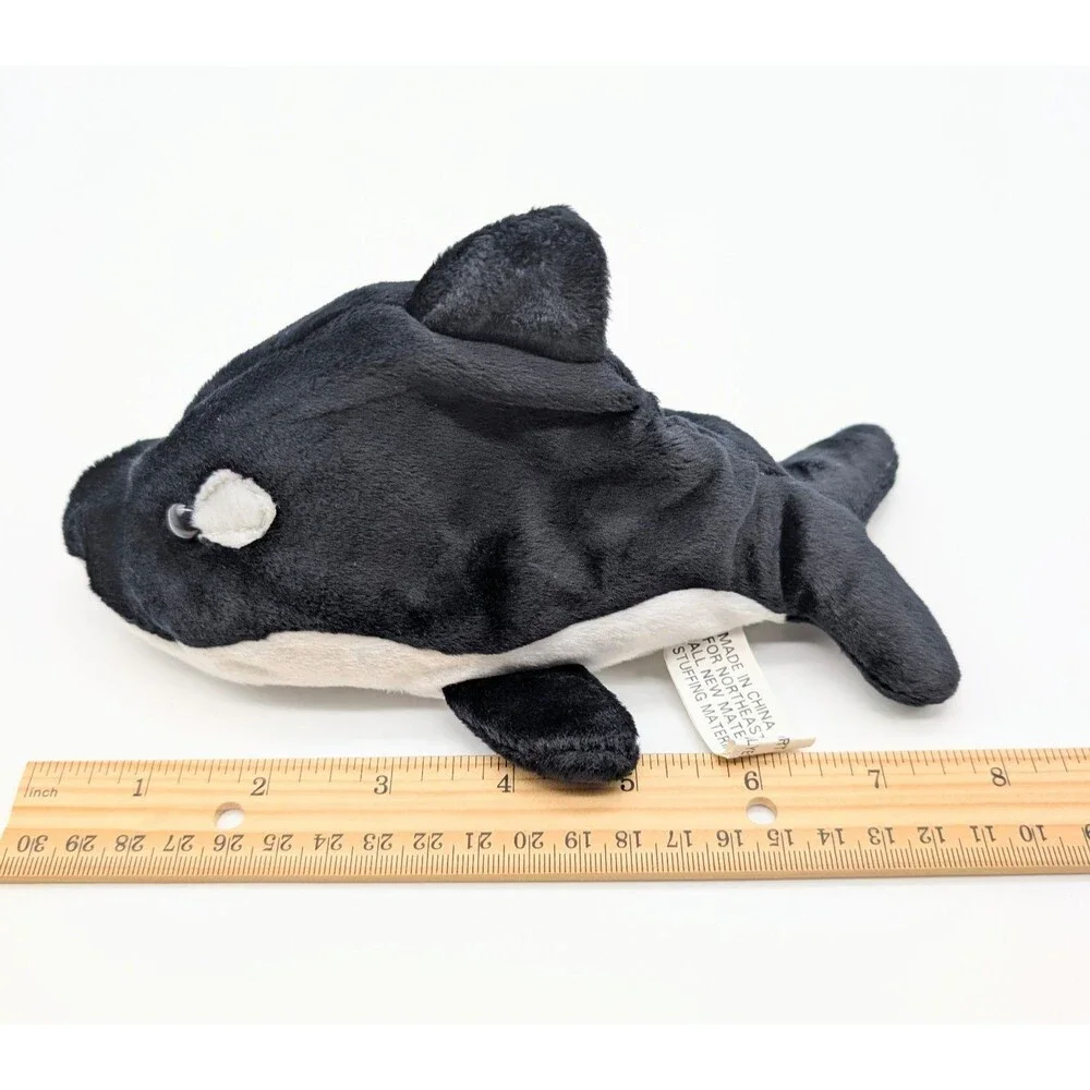 Northeast Imports Plush Orca Killer Whale Bean Bag Stuffed Animal Toy 8